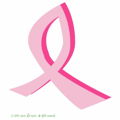 Pink Ribbon Tee Shirt by clevergirlmedia