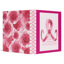 Pink Ribbon Thank You binders by ARTegrity Pink Ribbon Thank You binders