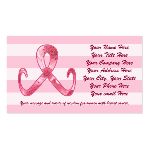Pink Ribbon Thank You Card Template pink ribbon thank you business card templates zazzle Pink Ribbon Thank You Card Template pink ribbon thank you business card templates zazzle