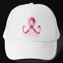 Pink Ribbon Thank You hats by ARTegrity Pink Ribbon Thank You hats