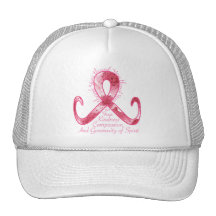 Pink Ribbon Thank You Hat