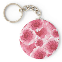 Pink Ribbon Thank You Keychains