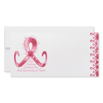 Pink Ribbon Thank You photo cards by ARTegrity Pink Ribbon Thank You photo cards
