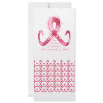 Pink Ribbon Thank You rack cards