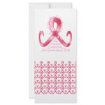 Pink Ribbon Thank You Custom Rack Cards