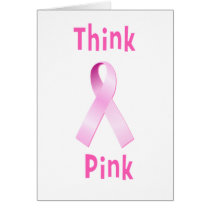 Pink Ribbon - Thnk Pink cards