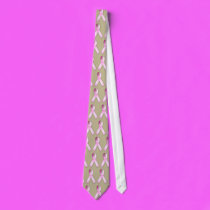Pink ribbon Tie