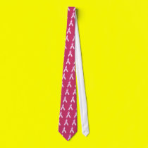 Pink Ribbon Tie
