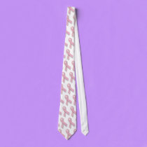 Pink Ribbon - tie by Horseshoes3 Pink Ribbon - tie