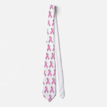 PInk Ribbon Tie; Breast cancer Awareness