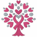 Pink Ribbon Tree embroidered shirts by Embroidery4U Pink Ribbon Tree embroidered shirts