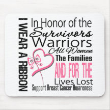 Pink Ribbon Tribute Collage Breast Cancer Mousepad
