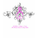 Pink Ribbon Vines t-shirts