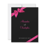 Pink Ribbon Wedding Announcement