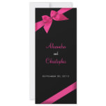 Pink Ribbon Wedding Announcement