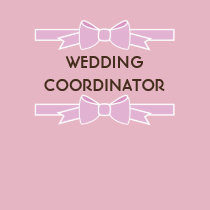 Pink Ribbon Wedding Coordinator T Shirts