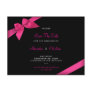 Pink Ribbon Wedding Save the Date 4 Post Card