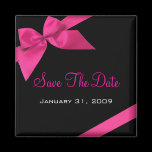 Pink Ribbon Wedding Save The Date Announcement1
