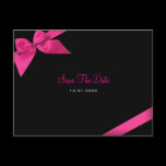 Pink Ribbon Wedding Save the Date Announcement