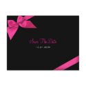 Pink Ribbon Wedding Save the Date Announcement postcards by Ruxique Pink Ribbon Wedding Save the Date Announcement postcards