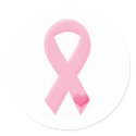 Pink Ribbon with Heart stickers by heartlocked Pink Ribbon with Heart stickers