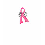 Pink Ribbon with Hearts/2 Sided T-Shirt