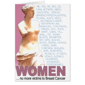 Pink Ribbon Women Card