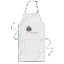 Pink Ribbon Xmas Awareness Season Apron