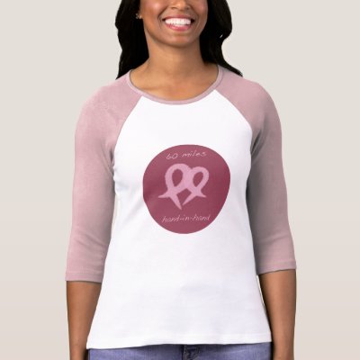 Pink Ribbons Breast Cancer Awareness T-Shirt by Janejira
