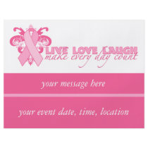Pink Ribbons Every Day Flyers
