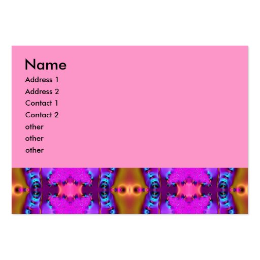pink ribbons fractal business cards