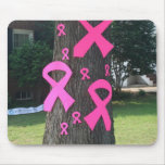Pink ribbons mouse pads