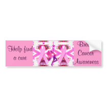 Pink Ribbons of Love & Hope_ Bumper Stickers