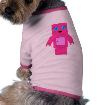 Pink Robot pet clothing by toxiferous Pink Robot pet clothing