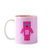 Pink Robot mugs
