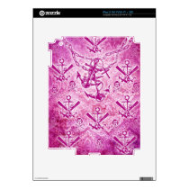 Pink Rockabilly Nautical anchor pattern. skins
