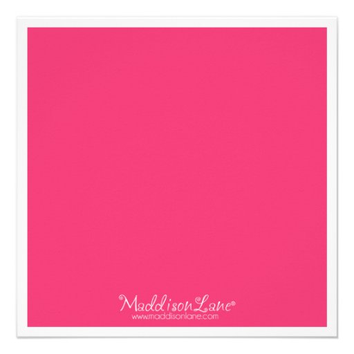 Pink Room for Squares First Birthday Party Photo Invitation