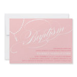 PINK ROSARY BEADS | BAPTISM INVITATION