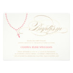 PINK ROSARY BEADS | BAPTISM INVITATION
