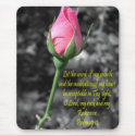 Pink Rose 4 Psalm 19:14 mousepads by ChristianDevotion Pink Rose 4 Psalm 19:14 mousepads