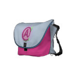 Pink Rose "A" Messenger Bag messenger bags