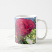 pink rose abstract mugs