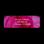 Pink Rose Address Label labels