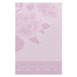 Pink Rose and Lace Paper Stationery
