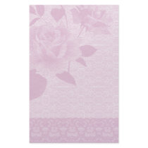 Pink Rose and Lace Paper Stationery by mariannegilliand Pink Rose and Lace Paper Stationery