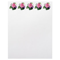 Pink Rose and Purple Morning Glories letterhead