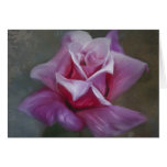 Pink Rose Art - Floral Painting Greeting Card