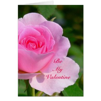 PINK ROSE/BE MY VALENTINE/PLEASE SAY YOU ALWAYS WI STATIONERY NOTE CARD