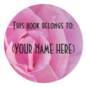 Pink Rose Book Sticker by pulsDesign Pink Rose Book Sticker