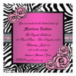 Pink Rose Bridal Shower Invites